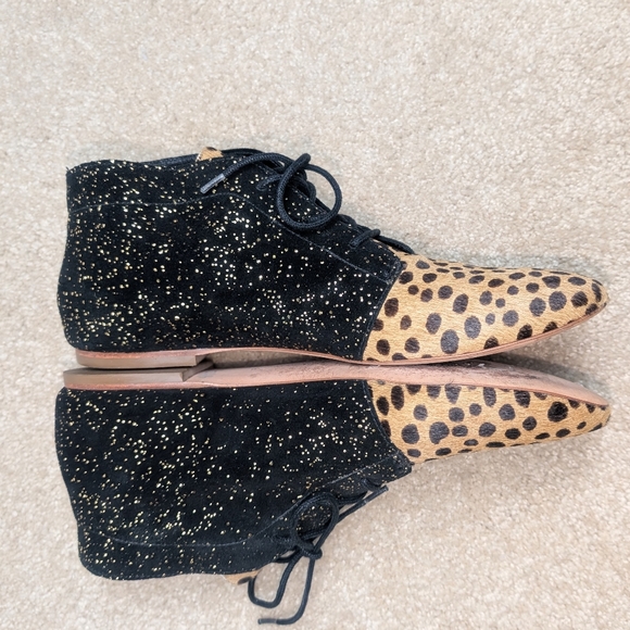 Loeffler Randal Ankle Calf Hair Booties Size 8.5 - Picture 4 of 13